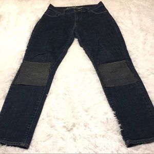 Sweet Heart Patchwork Dark Wash 6 Short